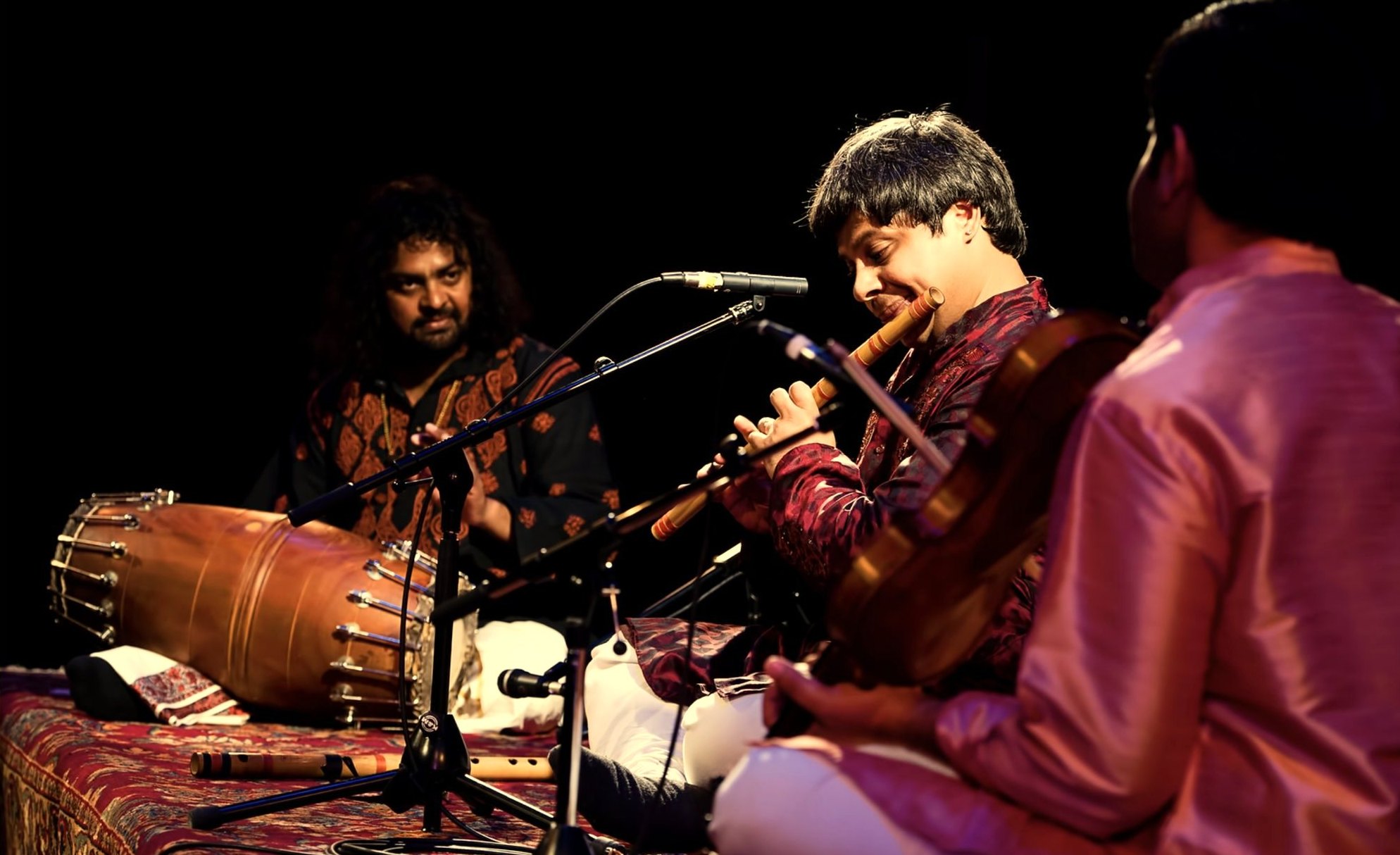 Maestro Shashank Subramanyam playing flute, accompanied by Shri Patri Satish Kumar on mridangam